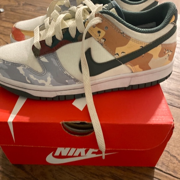 Nike Dunk Low SE Sail Multi Camo Men Nike dunks se multicamo